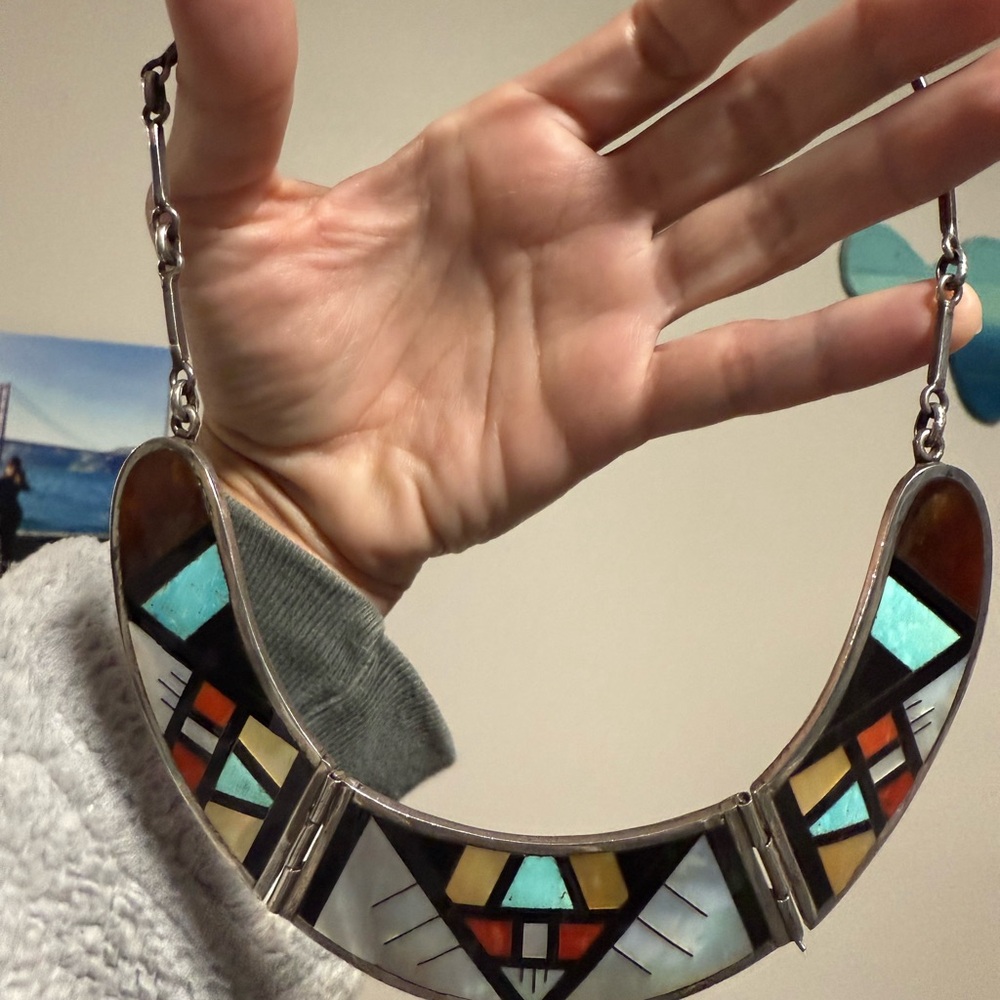 Vintage Native American necklace Lambert Homer - Picture 3 of 3